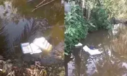 बंगाल में वोटिंग को लेकर बवाल - वोटिंग से रोके जाने पर EVM तालाब में..