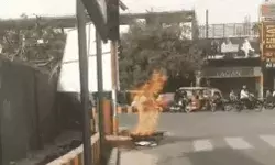 गैस पाइपलाइन में लगी आग- सप्लाई की मुख्य लाइन बंद कराकर पाया काबू