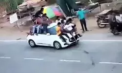 हुड़दंगियों का सड़क पर बवाल- कार पर स्टंट - हाईवे पर मयखाना हुड़दंगियों का सड़क पर बवाल- कार पर स्टंट - हाईवे पर मयखाना