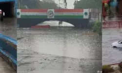 दरिया बनी दिल्ली- धौला कुआं बना तालाब- नदी बनी मिंटो रोड पर डूबा ट्रक दरिया बनी दिल्ली- धौला कुआं बना तालाब- नदी बनी मिंटो रोड पर डूबा ट्रक