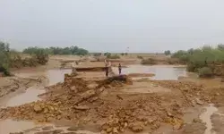 तेज बारिश की मार से बेहाल हुआ पुल पानी में बहा- फंसी कई गाड़ियां तेज बारिश की मार से बेहाल हुआ पुल पानी में बहा- फंसी कई गाड़ियां