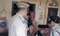 बंटवारे को लेकर बहन को कुल्हाड़ी से काटकर भाई फरार- पुलिस मौके पर