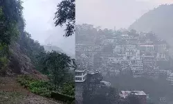 दुर्गा मंदिर के पास पहाड़ से गिरा मलबा- हाईवे हुआ बाधित- बैरियर किए बंद दुर्गा मंदिर के पास पहाड़ से गिरा मलबा- हाईवे हुआ बाधित- बैरियर किए बंद