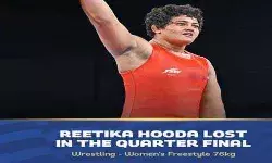 ओलंपिक कुश्ती रितिका ने क्वार्टर फाइनल में प्रवेश किया