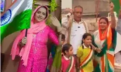 आजादी के रंग में रंगी सीमा हैदर- तिरंगा साड़ी में झंडा लेकर किया....