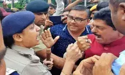 झगड़े में युवक की मौत से बवाल- थाने में पत्थरबाजी- MLA व IPS में झड़प