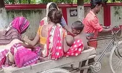 नहीं मिली एंबुलेंस- ठेले से अस्पताल पहुंची गर्भवती महिला