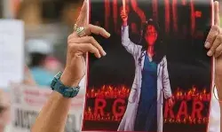 कोलकाता रेप मर्डर कांड के विरोध में मार्च- रोकने को झोंक दी जान