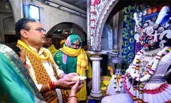 मुख्यमंत्री ने इस्कॉन मन्दिर में सपरिवार किए दर्शन