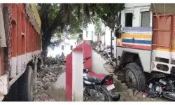 बिन ड्राइवर ट्रक को दौड़ते देख उड़े पुलिस के होश- देखते ही देखते...