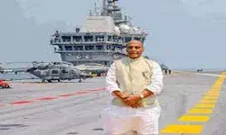 नौसेना के शीर्ष कमांडरों को संबोधित करेंगे राजनाथ नौसेना के शीर्ष कमांडरों को संबोधित करेंगे राजनाथ