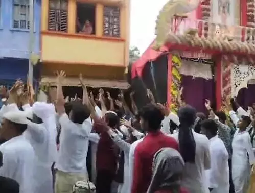 जुलूस में फिलिस्तीन का मुसलमान जिंदाबाद का नारा- पांच पर FIR जुलूस में फिलिस्तीन का मुसलमान जिंदाबाद का नारा- पांच पर FIR