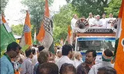 राहुल पर आपत्तिजनक बयान- कांग्रेसी उतरे सड़क पर- बढ़ेंगी NDA नेताओं...