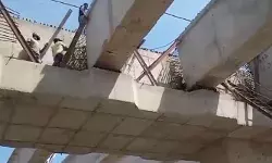 निर्माणाधीन हाईवे से नीचे गिरे श्रमिक- एक की आंख में घुसा सरिया