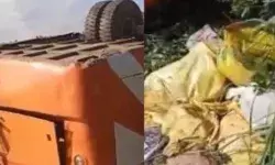 पुरी दर्शन को जा रहे UP के तीर्थ यात्रियों से भरी बस पलटी- 4 लोगों...