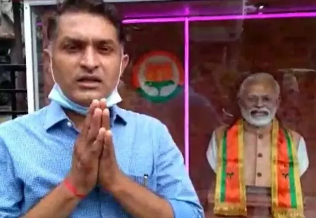 पीएम मोदी का मंदिर बनवाने वाले ने बीजेपी को कहा अलविदा पीएम मोदी का मंदिर बनवाने वाले ने बीजेपी को कहा अलविदा