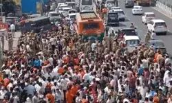 डसना देवी मंदिर में पंचायत- पुलिस ने दीवार खड़ी कर रोके रास्ते