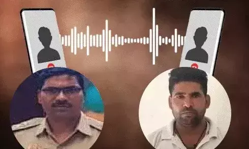 प्रधान को हड़काते हुए बोल दरोगा- मेरी सेटिंग ऐसी फोन पर MLA बाथरूम...