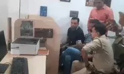 ताले तोड़कर बैंक में घुसे बदमाशों ने तोड़े सीसीटीवी कैमरे एवं कंप्यूटर