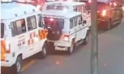 ब्रेक लगाते ही काफिले की गाड़ियां आपस में टकराई- बाल बाल बचे CM ब्रेक लगाते ही काफिले की गाड़ियां आपस में टकराई- बाल बाल बचे CM