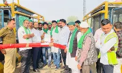 किसानों व जनहित की मांगो को लेकर BKU एकता ने टोल पर किया धरना प्रदर्शन