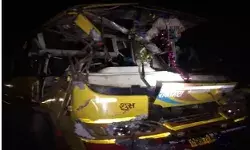 गड्ढे को बचाने की कोशिश में श्रद्धालुओं से भरी प्राइवेट बस पलटी