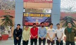 SD कॉलेज ऑफ़ लॉ: प्रतियोगिता में स्टूडेंट्स ने किया सर्वश्रेष्ठ प्रदर्शन SD कॉलेज ऑफ़ लॉ: प्रतियोगिता में स्टूडेंट्स ने किया सर्वश्रेष्ठ प्रदर्शन