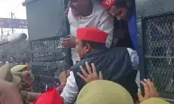 सपाईयों की पुलिस के साथ हुई तकरार- जिलाध्यक्ष समेत कई गिरफ्तार