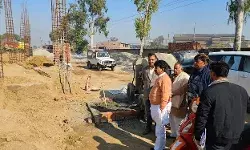 मंत्री ने निर्माणाधीन गेस्ट हाउस का किया निरीक्षण- अफसर को दिए निर्देश