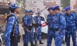 कांग्रेस की घेराबंदी- RAF ने कांग्रेस दफ्तर को अपने घेरे में लिया कांग्रेस की घेराबंदी- RAF ने कांग्रेस दफ्तर को अपने घेरे में लिया