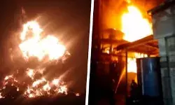केमिकल प्लांट में लगी भयंकर आग के बाद हुए जोरदार धमाके केमिकल प्लांट में लगी भयंकर आग के बाद हुए जोरदार धमाके
