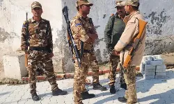 ड्रोन एवं सीसीटीवी तथा पुलिस फोर्स की निगरानी में हुई जुम्मे की नमाज