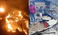 सावणी गांव में आग का तांडव- देखते ही देखते 15 परिवार बेघर
