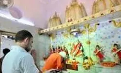 वाल्मीकि मंदिर में पहुंचे राहुल गांधी ने की पूजा अर्चना