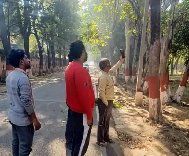 खून की प्यासी बनी मधुमक्खियां को कैद करने यूनिवर्सिटी पहुंची टीम खून की प्यासी बनी मधुमक्खियां को कैद करने यूनिवर्सिटी पहुंची टीम