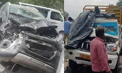 रॉन्ग साइड से आ रही बोलेरो को बचाने के चक्कर में कार से टकराई पिकअप रॉन्ग साइड से आ रही बोलेरो को बचाने के चक्कर में कार से टकराई पिकअप