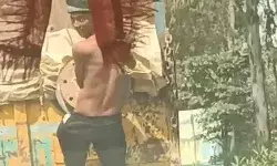 खतरनाक चोर का हैरतअंगेज कारनामा- चलते ट्रक से रिम किया चोरी