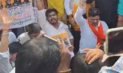 क्षत्रिय संगठनों का राजधानी में उग्र प्रदर्शन- पुलिस के साथ झड़प...