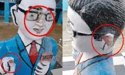 अंबेडकर पार्क में असामाजिक तत्वों का अटैक- प्रतिमा तोड़ की क्षतिग्रस्त अंबेडकर पार्क में असामाजिक तत्वों का अटैक- प्रतिमा तोड़ की क्षतिग्रस्त