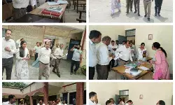 अपर आयुक्त ने किया तहसील का निरीक्षण- समीक्षा के बाद किया पौधारोपण