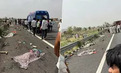 दिल्ली मुंबई एक्सप्रेस वे पर हादसा- पिकअप की टक्कर से दूर तक बिखरी लाश दिल्ली मुंबई एक्सप्रेस वे पर हादसा- पिकअप की टक्कर से दूर तक बिखरी लाश