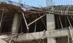 भरभराकर गिरी निर्माणाधीन मॉल की छत- मौके पर चीख पुकार