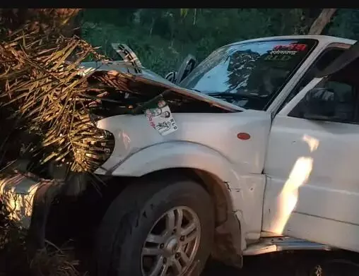 बाइक के साथ टक्कर के बाद बेकाबू कार पेड़ से टकराई- दो लोगों की मौत बाइक के साथ टक्कर के बाद बेकाबू कार पेड़ से टकराई- दो लोगों की मौत