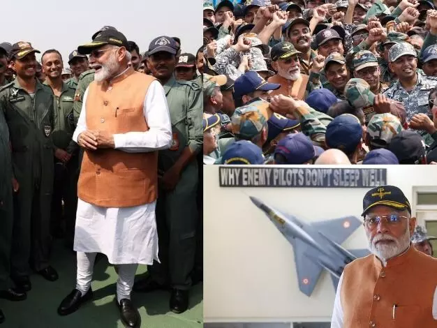 पीएम ने किया एयरबेस का दौरा- बातचीत कर वायुसेना के जवानों की.. पीएम ने किया एयरबेस का दौरा- बातचीत कर वायुसेना के जवानों की..
