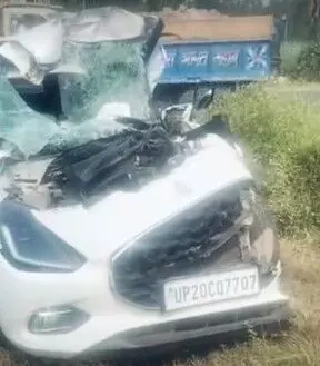 ट्रैक्टर ट्राली में कार ने मारी टक्कर- भाकियू नेता के साथ बच्ची की मौत ट्रैक्टर ट्राली में कार ने मारी टक्कर- भाकियू नेता के साथ बच्ची की मौत