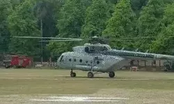 सीएम के हेलीकॉप्टर लैंडिंग के दौरान बड़ी चूक- पीएम के हेलीपैड पर...