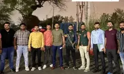 भाऊ गैंग के शूटर के साथ पुलिस की मुठभेड़- पैर में गोली मार किया..