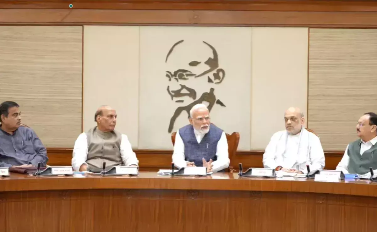 ऑपरेशन सिंदूर के बाद मोदी मंत्रिपरिषद की पहली बैठक ऑपरेशन सिंदूर के बाद मोदी मंत्रिपरिषद की पहली बैठक