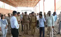 सीएम का शुकतीर्थ दौरा-पुलिस व प्रशासनिक अधिकारियों ने किया निरीक्षण