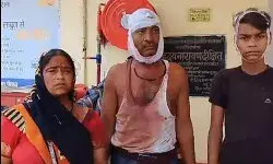 बंटवारे को लेकर दो भाइयों के बीच चली कुल्हाड़ी एवं बांके- सात लोगों..